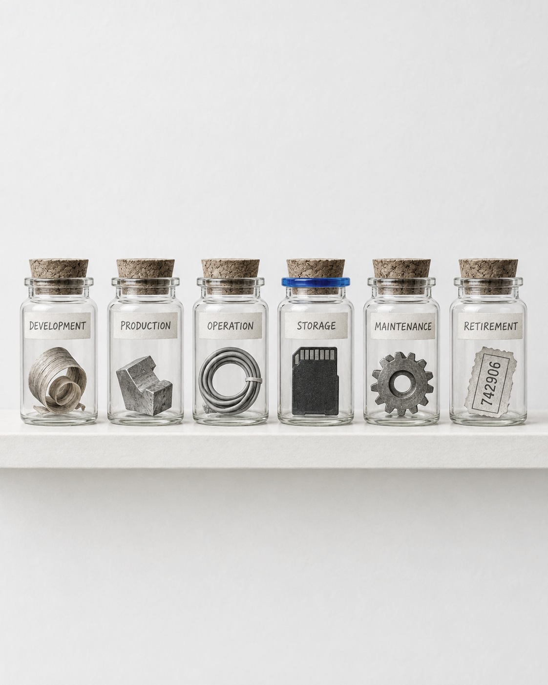 Six cost families sharing one language across physical and digital products
